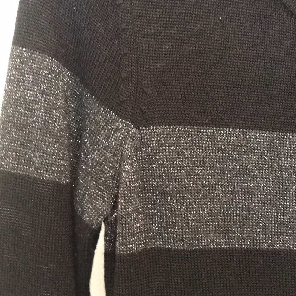 Ann Taylor LOFT Sweater Dress w Sparkling Stripes - Picture 3 of 5